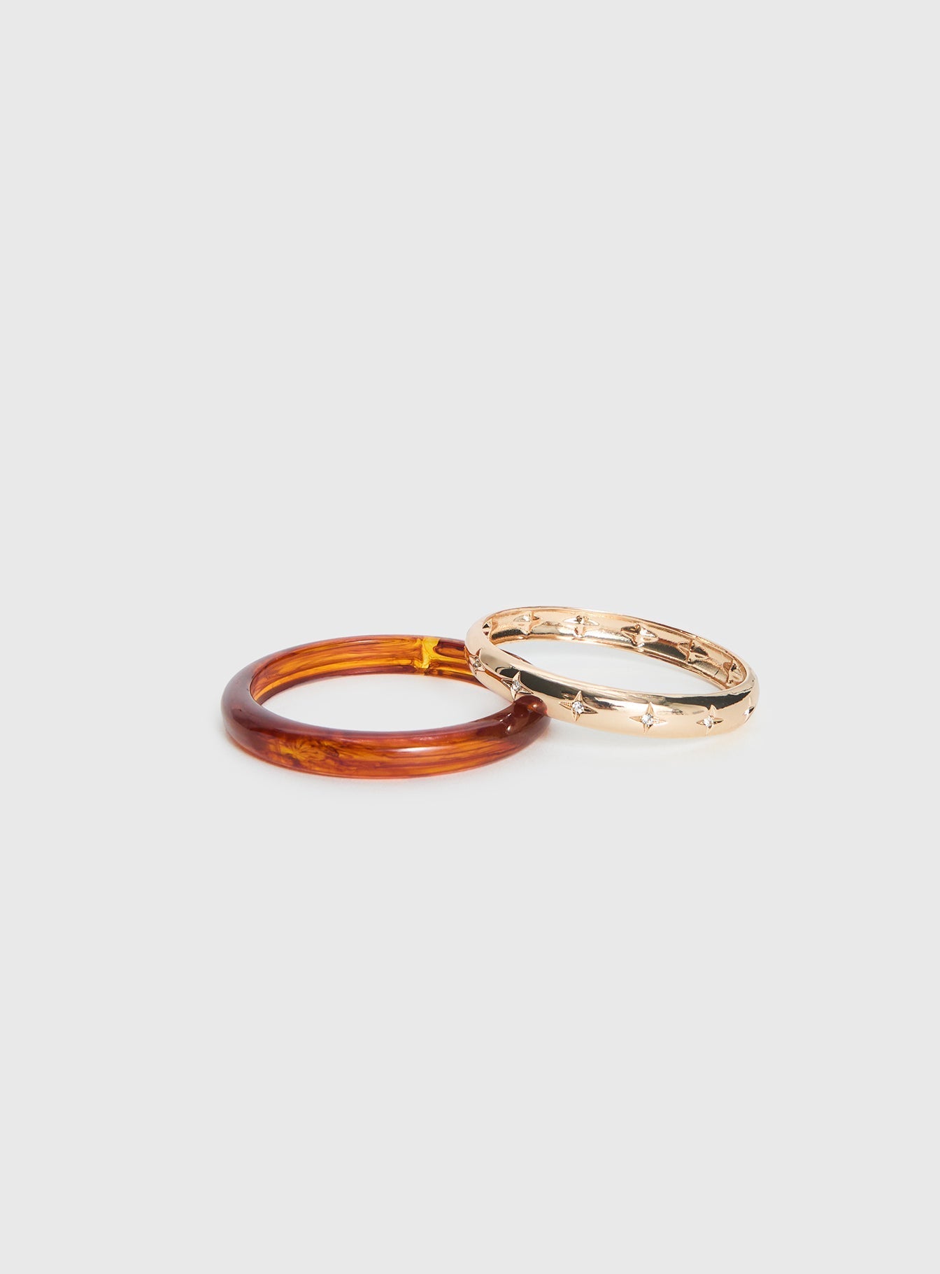 Rhi Rhi Diamante Cuff Pack Brown / Gold