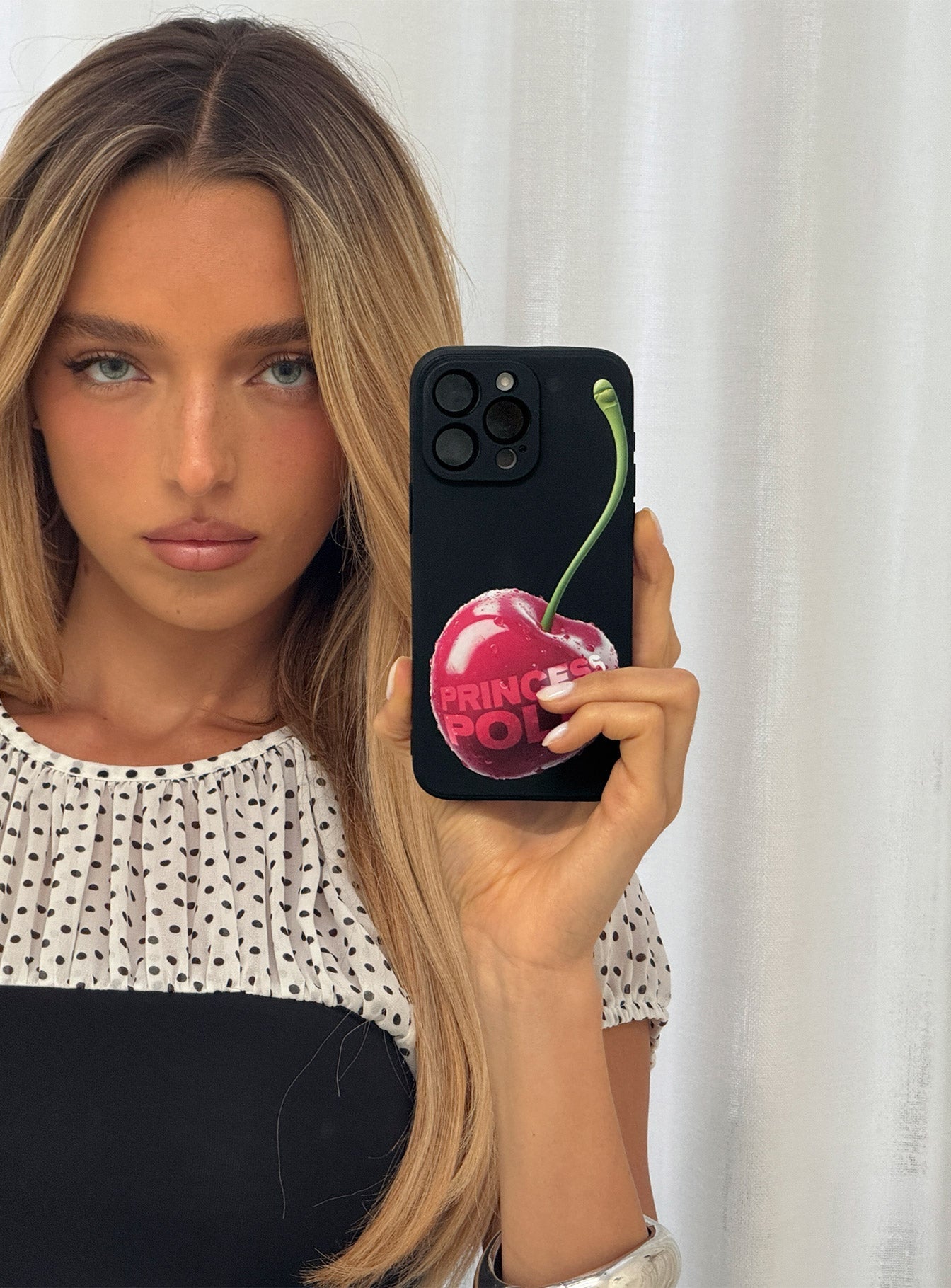 Earnestly iphone Case Black / Cherry